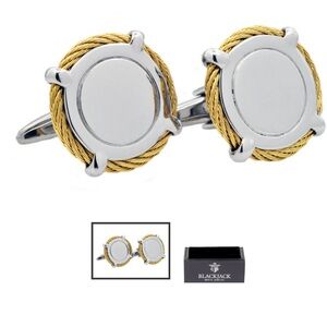 Mens Gold Stainless Steel
Cuff Link